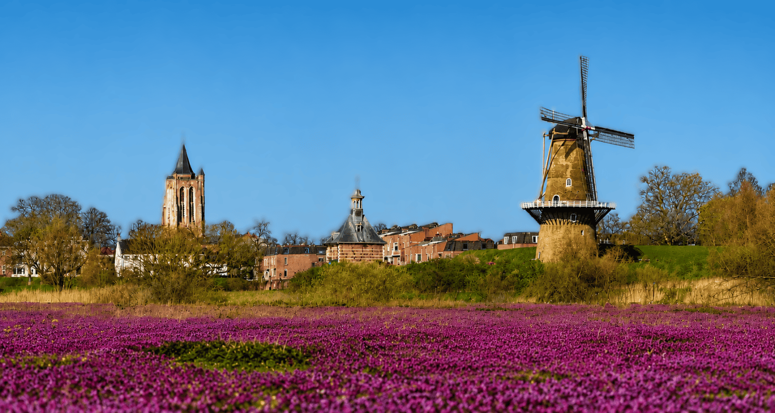 Gorinchem in het voorjaar